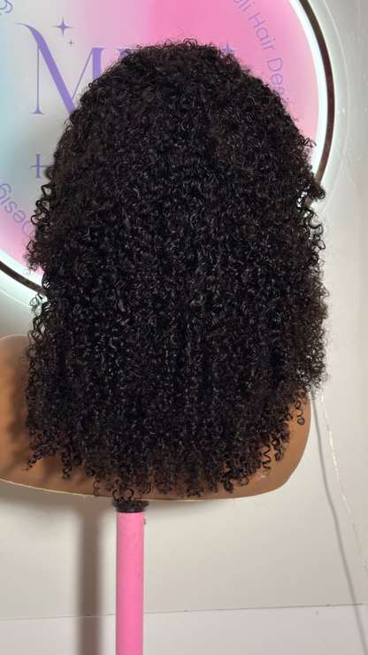 Demi Perruque Kinky Curly