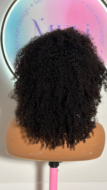 Demi Perruque Afro Kinky Curly