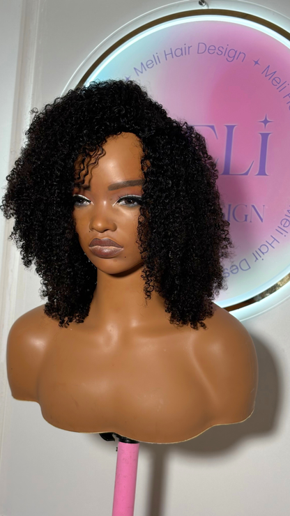 Demi Perruque Afro Kinky Curly