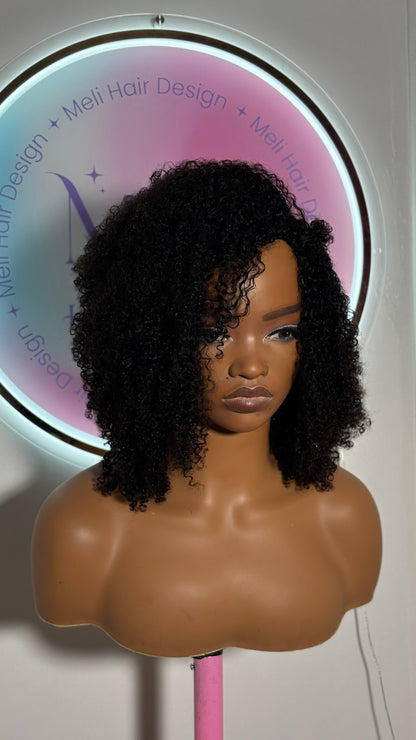 Demi Perruque Afro Kinky Curly